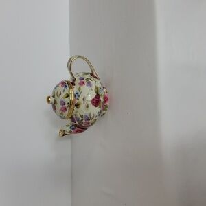 Vintage Formalities Summer Rose Chintz Tea Pot By Baum Bro.
